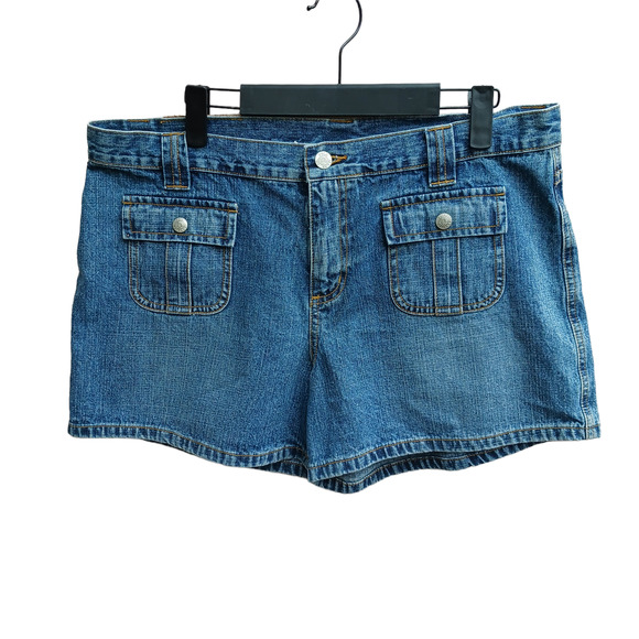 Polo Ralph Lauren Pants - Ralph Lauren Polo Jean Co Denim Shorts Womens 12 Flap Back Pockets Vintage Wash